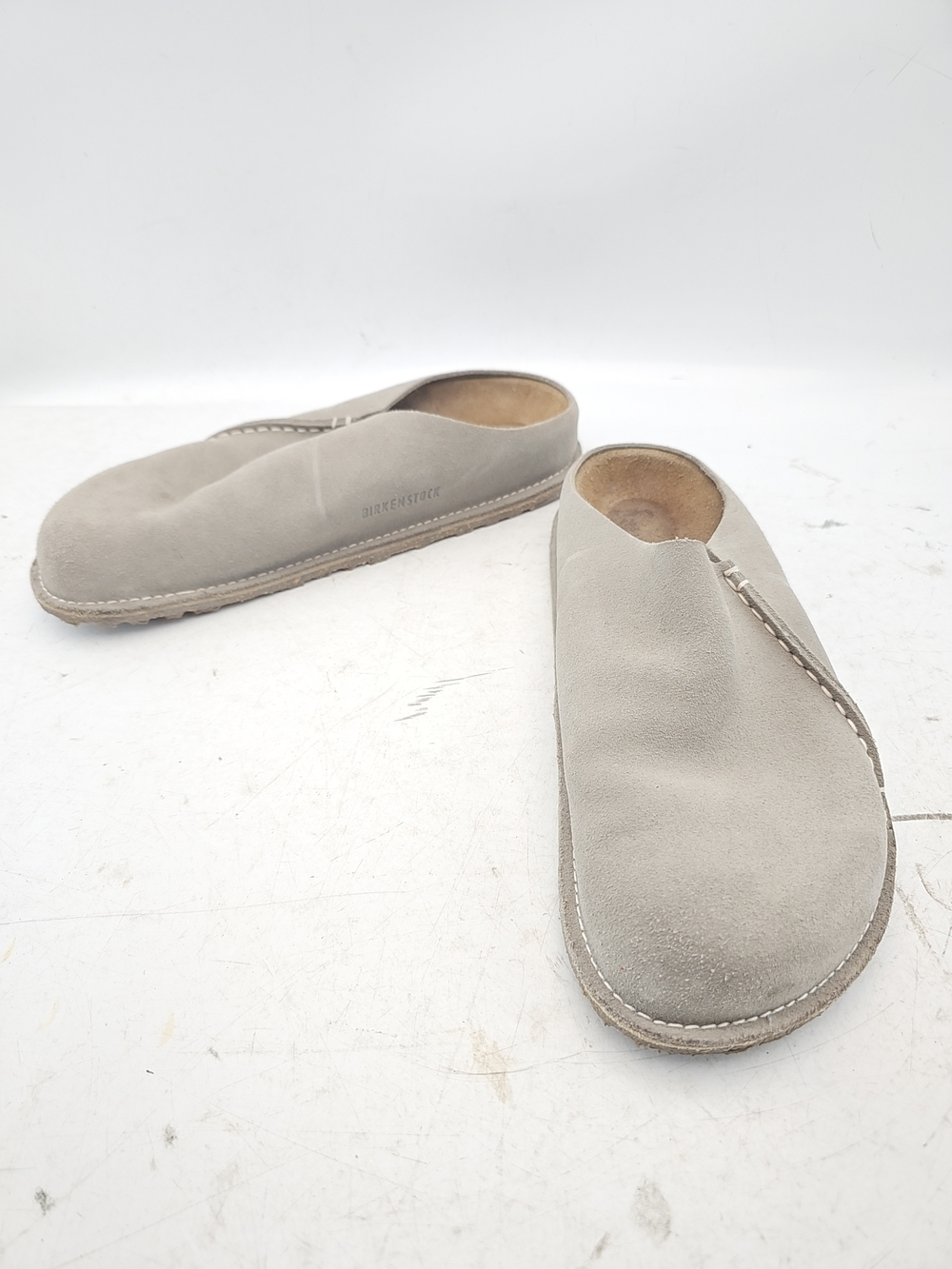 Birkenstock Taupe Suede Mules